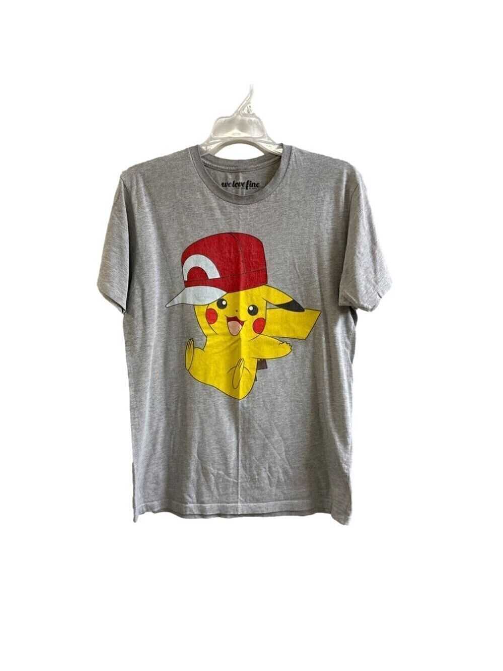 Men's We Love Fine Pokémon Pikachu Character T-Shirt. Size Medium